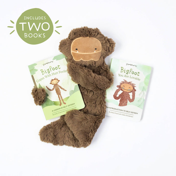 Slumberskins Bigfoot's Self Esteem Plush Snuggler Set 