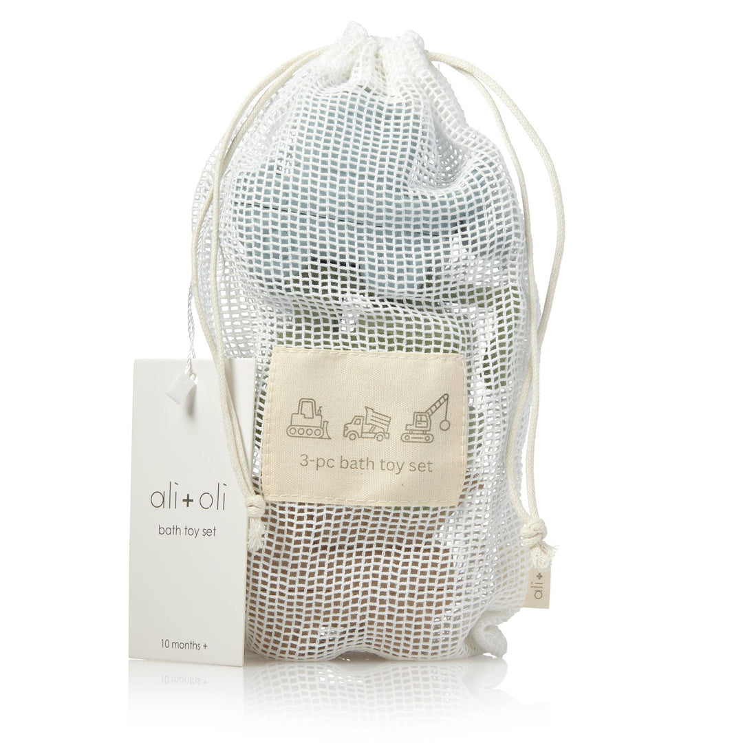 Construction Bath Toy Set bag
