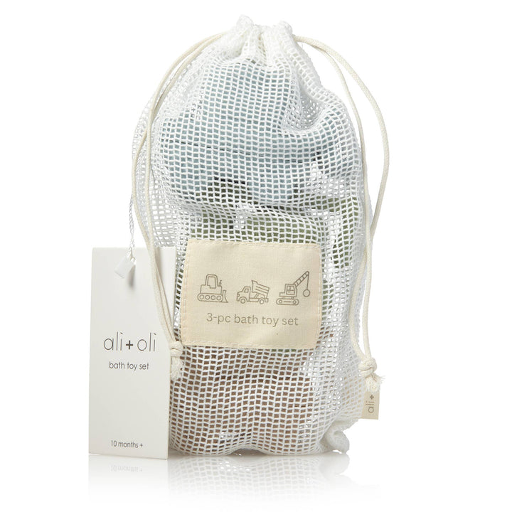 Construction Bath Toy Set bag