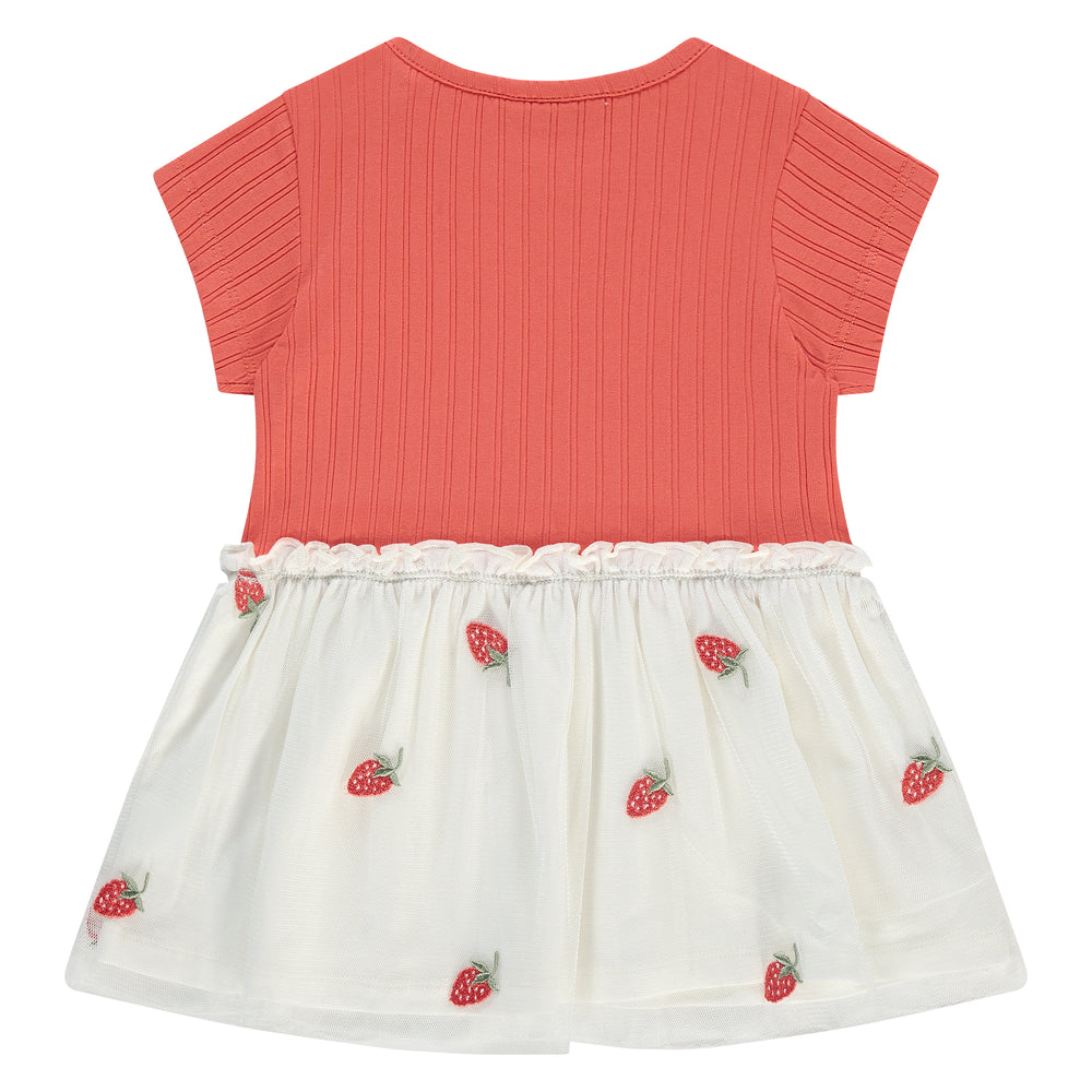 Babyface Strawberry Twirl Dress back