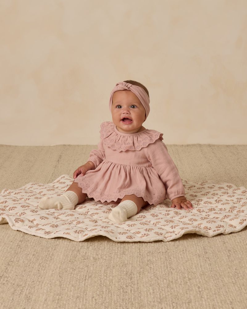 Quincy Mae Thalia Bubble Romper model