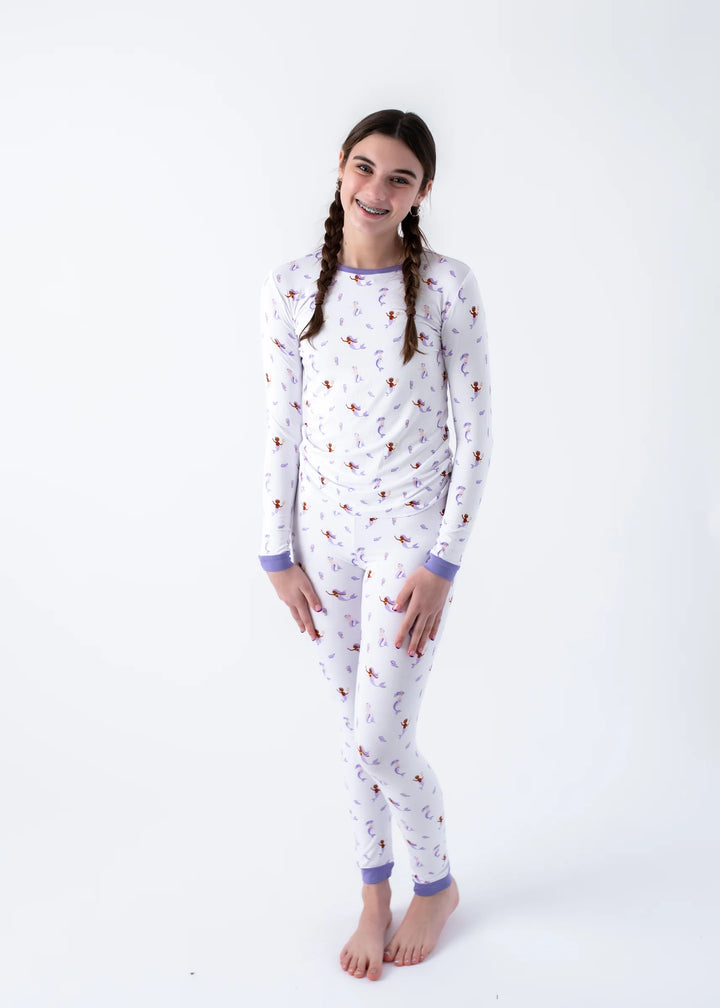 Bubble Baby Mermaid Pajamas model