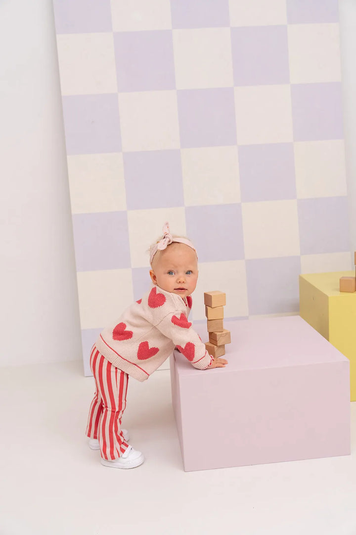 Babyface Striped Flared Pants model