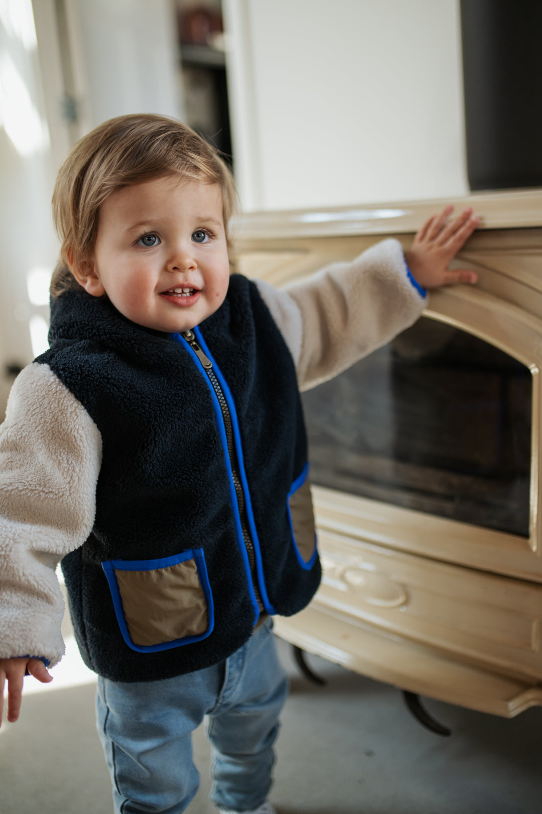 Babyface Teddy Reversible Fleece Jacket model