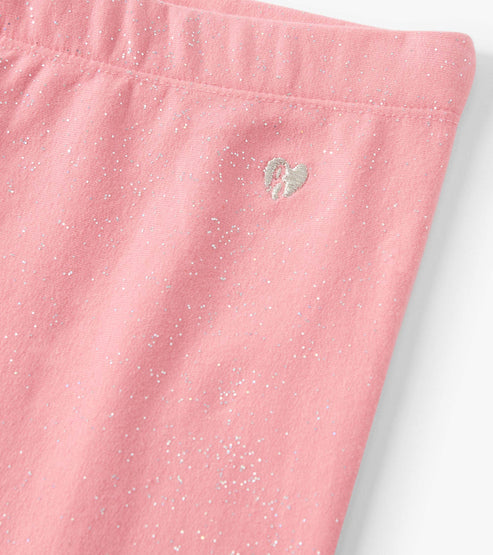 Hatley Flamingo Pink Cozy Leggings detail