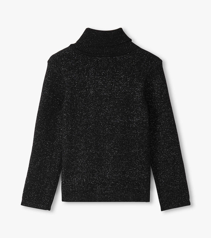 Hatley Black Glitter Turtleneck back