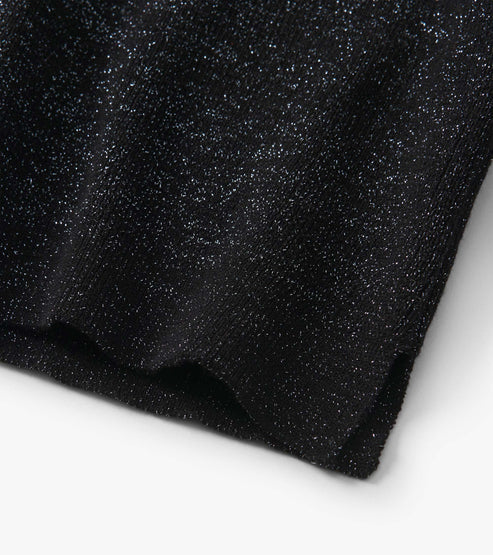 Hatley Black Glitter Turtleneck detail