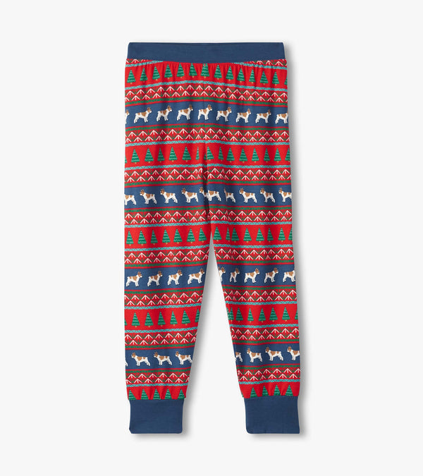 Hatley Bulldog Fair Isle Pajamas pants