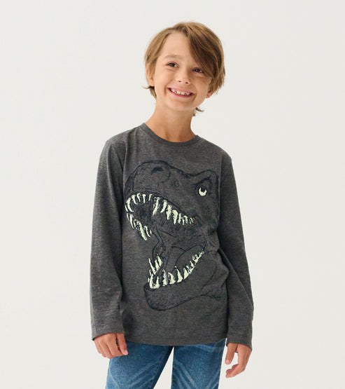 Hatley Big Bite Glow in the Dark Tee model