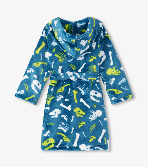 Hatley Dino Fossils Robe back