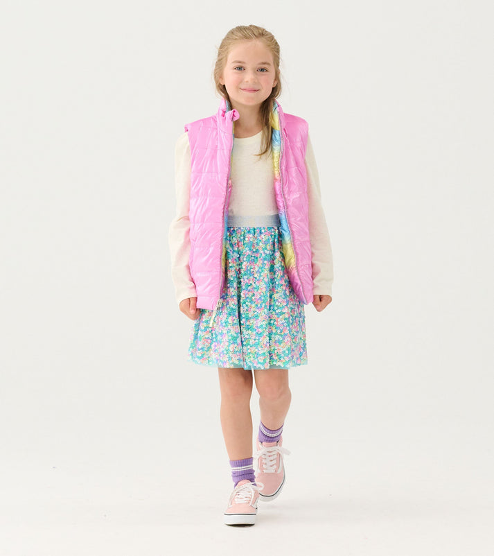 Hatley Rainbow Shine Reversible Quilted Vest model