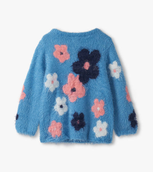 Hatley Floral Cluster Furry Sweater back