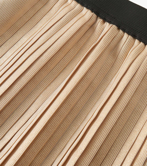 Hatley Gold Pleated Fun Skirt detail