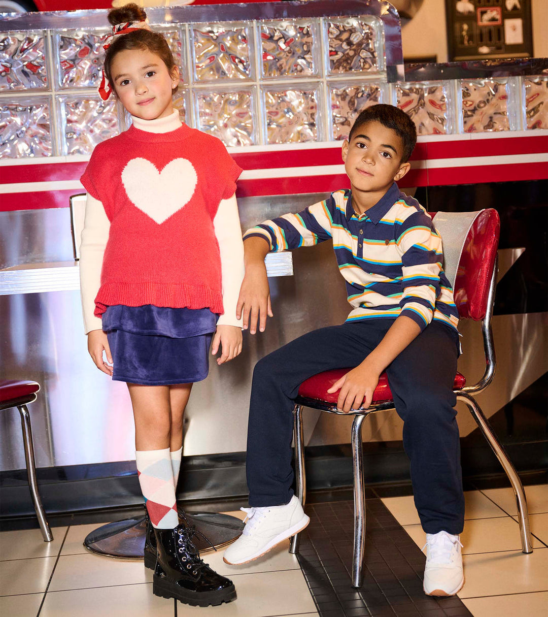 Hatley Varsity Stripes Rugby Shirt model