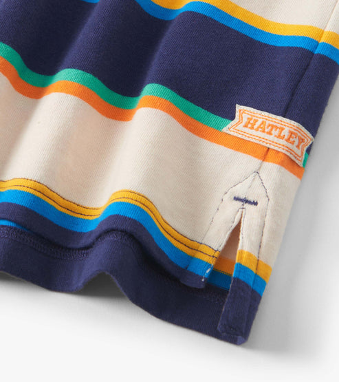 Hatley Varsity Stripes Rugby Shirt detail