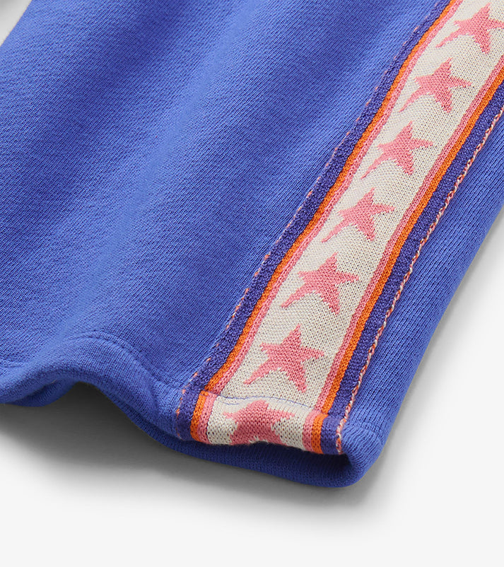 Hatley Dazzling Blue Track Leggings detail