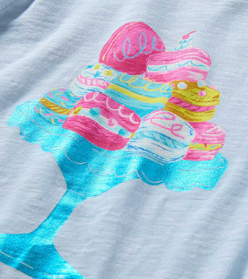 Hatley Yummy Macarons Graphic T-Shirt detail