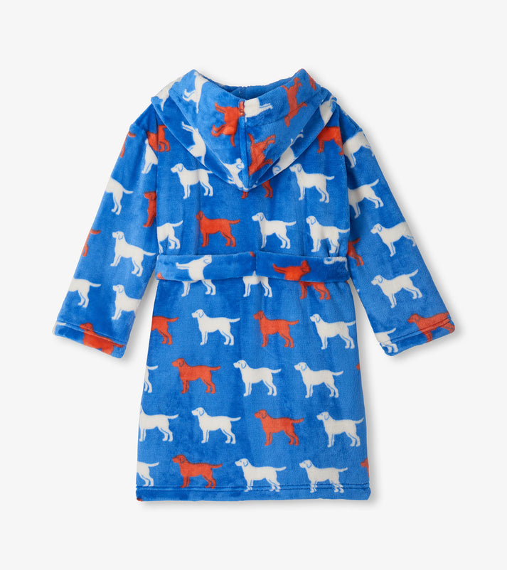 Hatley Dogs Silhouette Robe back