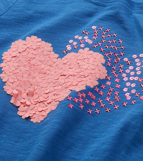 Hatley Double Hearts Graphic T-Shirt detail