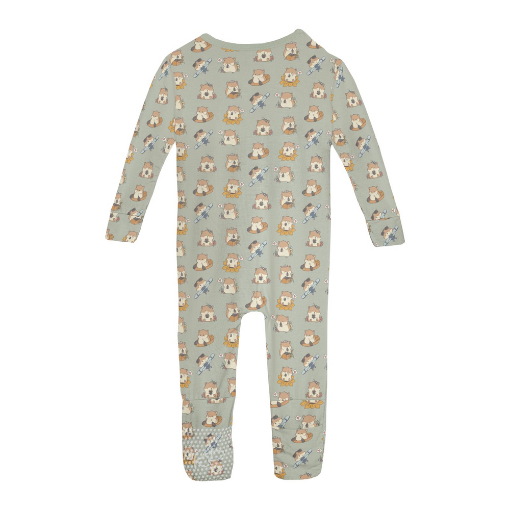 Kickee Pants Hamster Antics Convertible Coverall closed