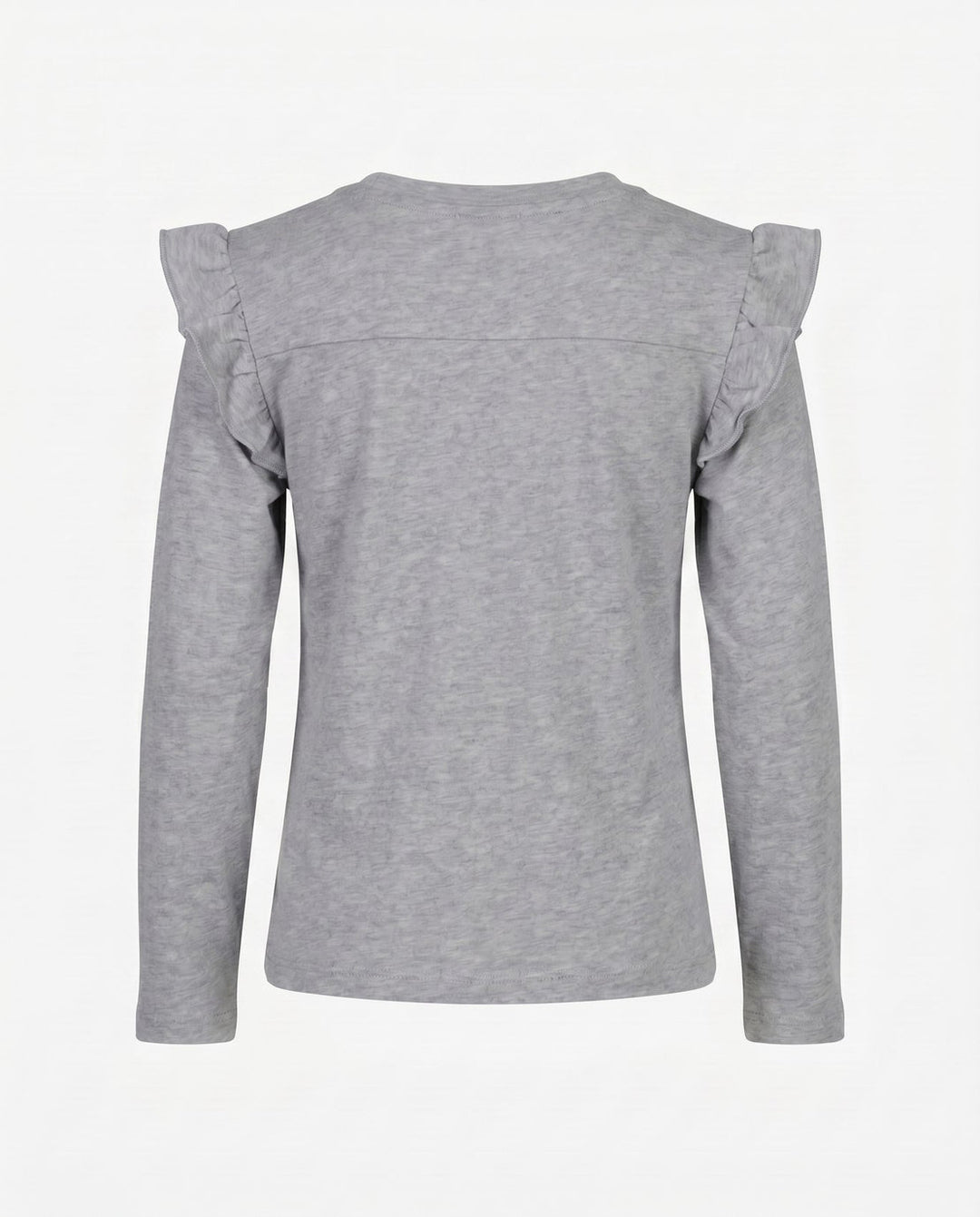 Appaman Heather Grey Ruffle Tee back
