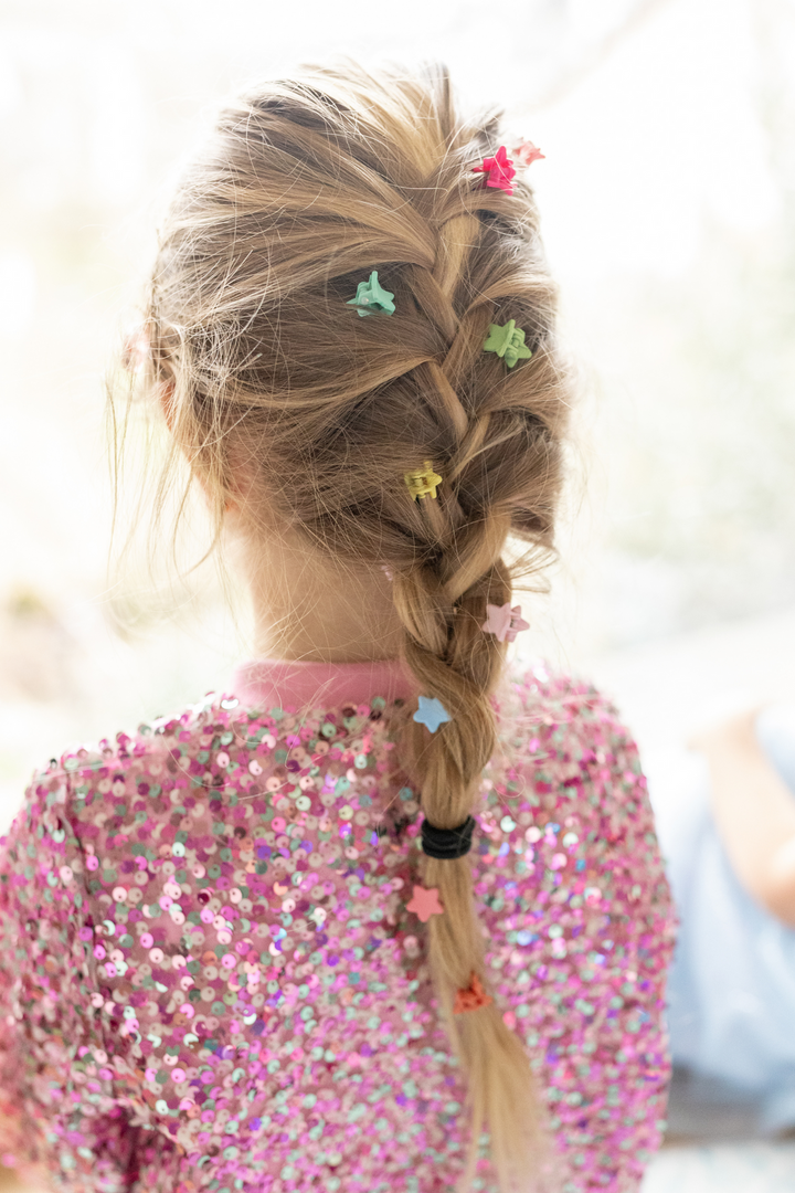 Great Pretenders Rainbow Star Mini Hairclips Set model