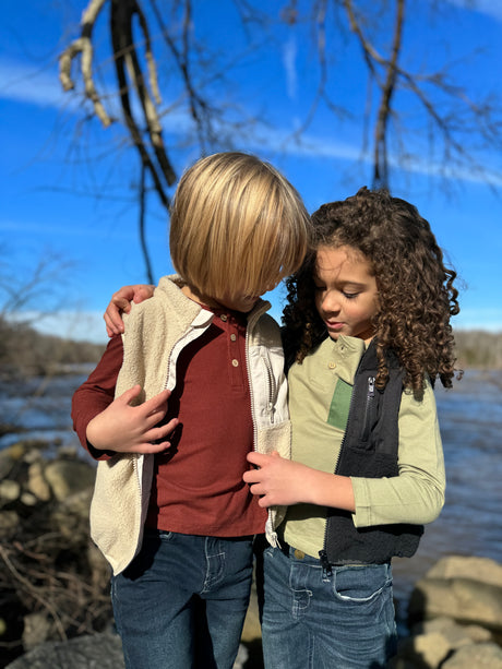 Me & Henry Gilt Sweater Vest friends