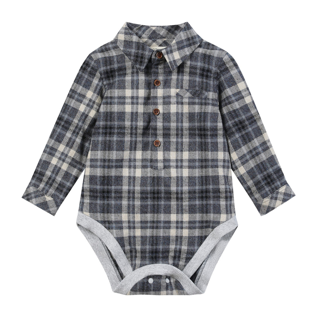 Me & Henry Jasper Plaid Bodysuit