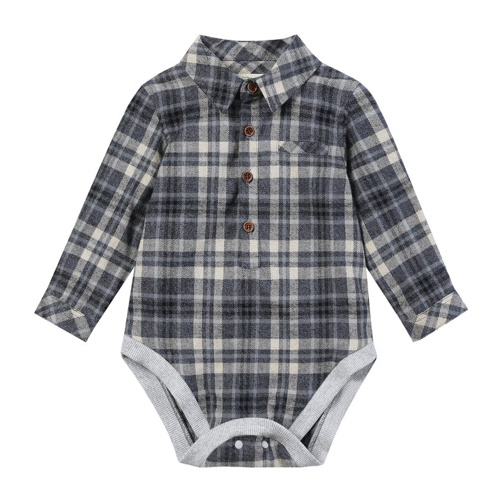 Me & Henry Jasper Plaid Bodysuit