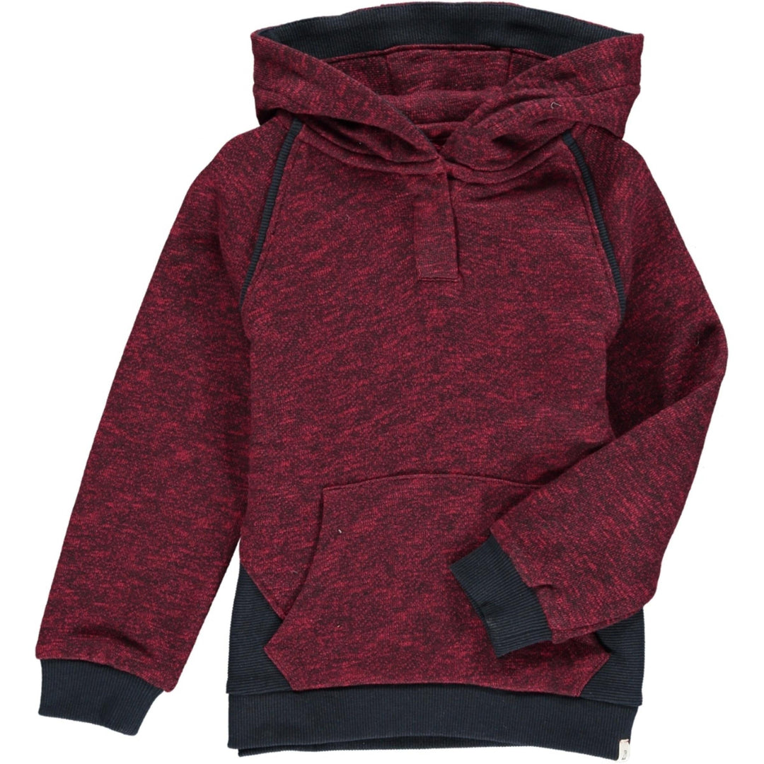 Me & Henry James Hoodie in Wine Heather