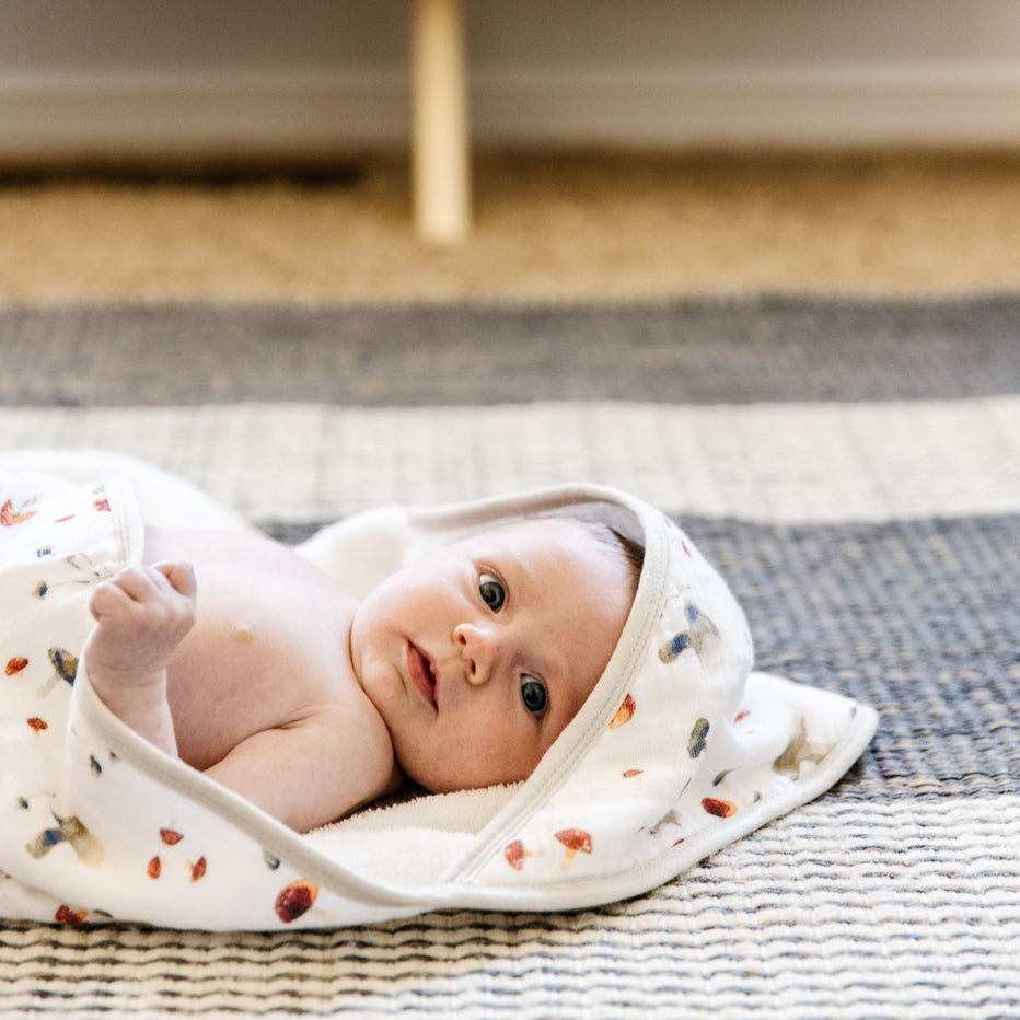 Mushroom Infant Hooded Towel