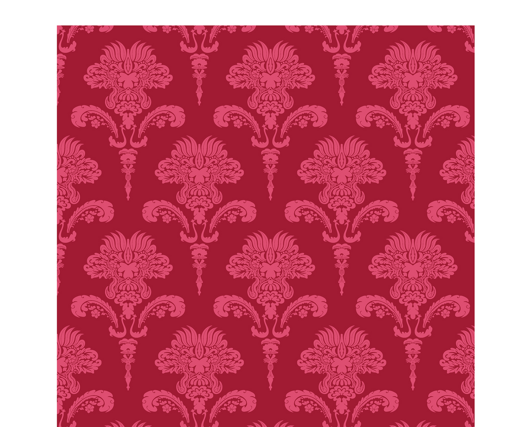 Kickee Pants Crimson Damask swatch