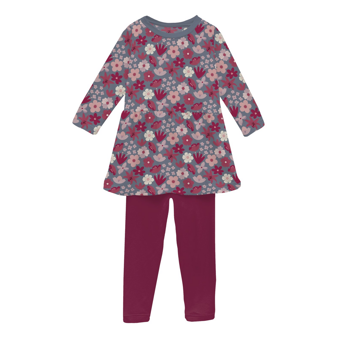Kickee Pants Picture Day Floral Dress Set