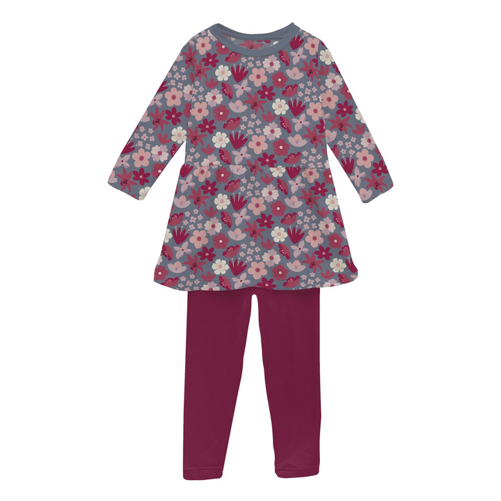 Kickee Pants Picture Day Floral Dress Set