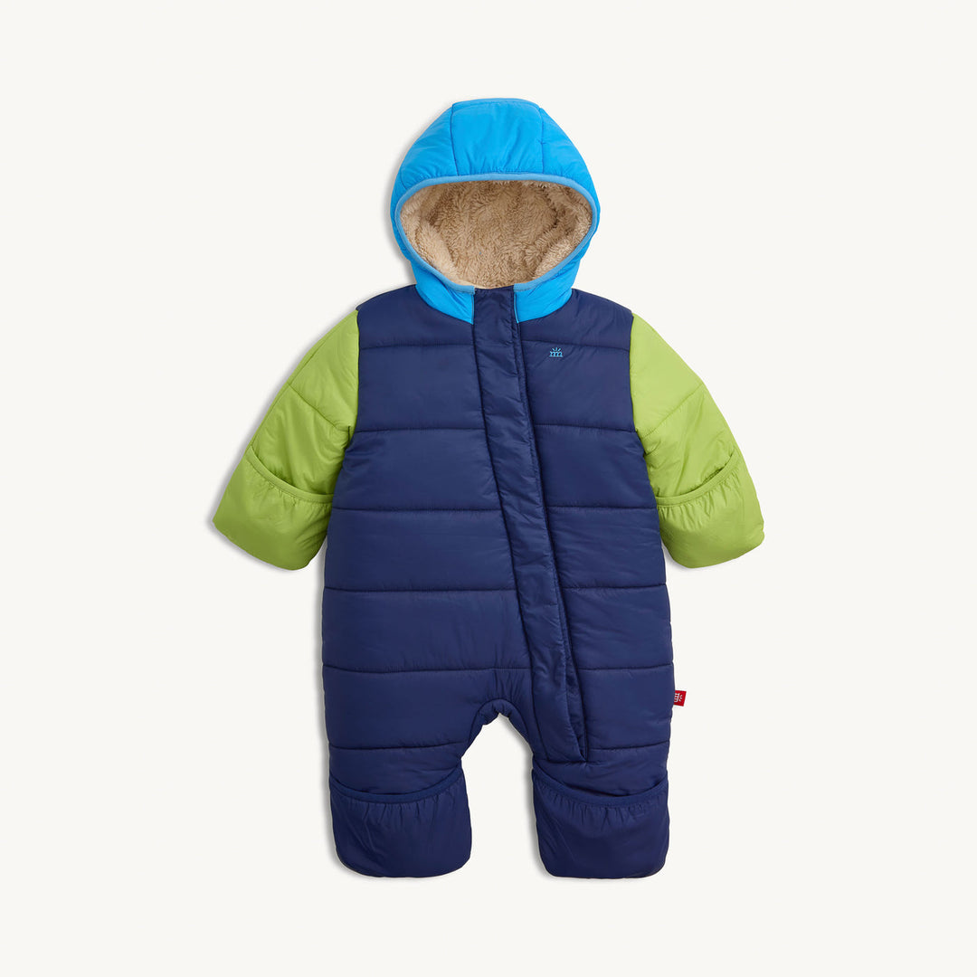 Magnetic Me Storm Blue Puffer Pram cuffs