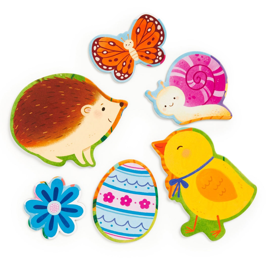 Mudpuppy Bunny Basket Floor Puzzle pieces