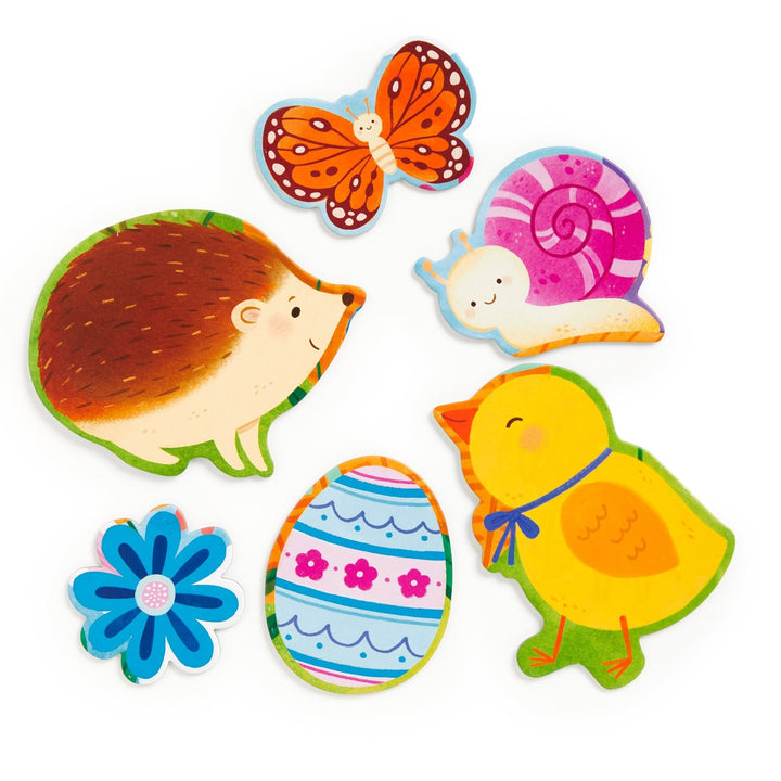 Mudpuppy Bunny Basket Floor Puzzle pieces