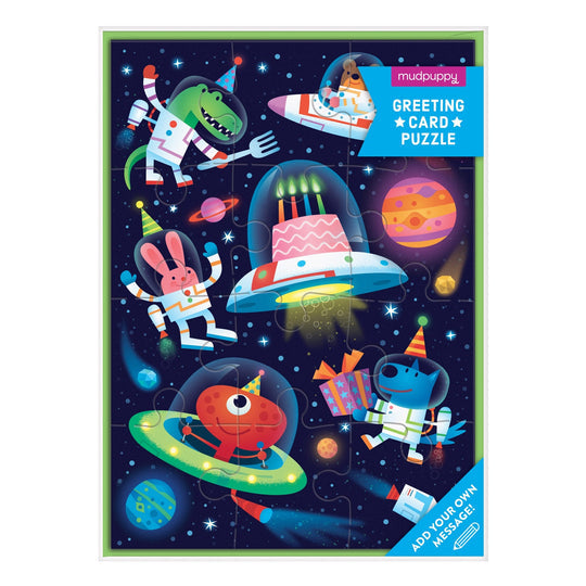 Cosmic Party Puzzle Card