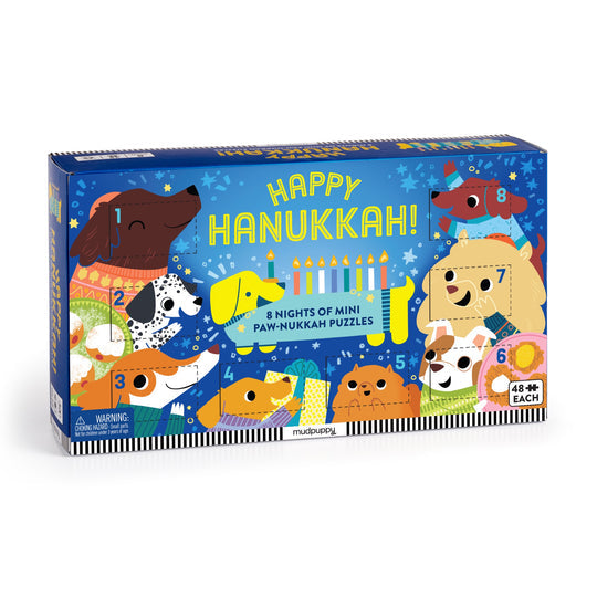 Mudpuppy Happy Hanukkah 8 Days Puzzle Set