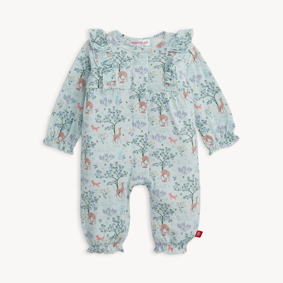 Magnetic Me Love You Deerly Ruffle Romper
