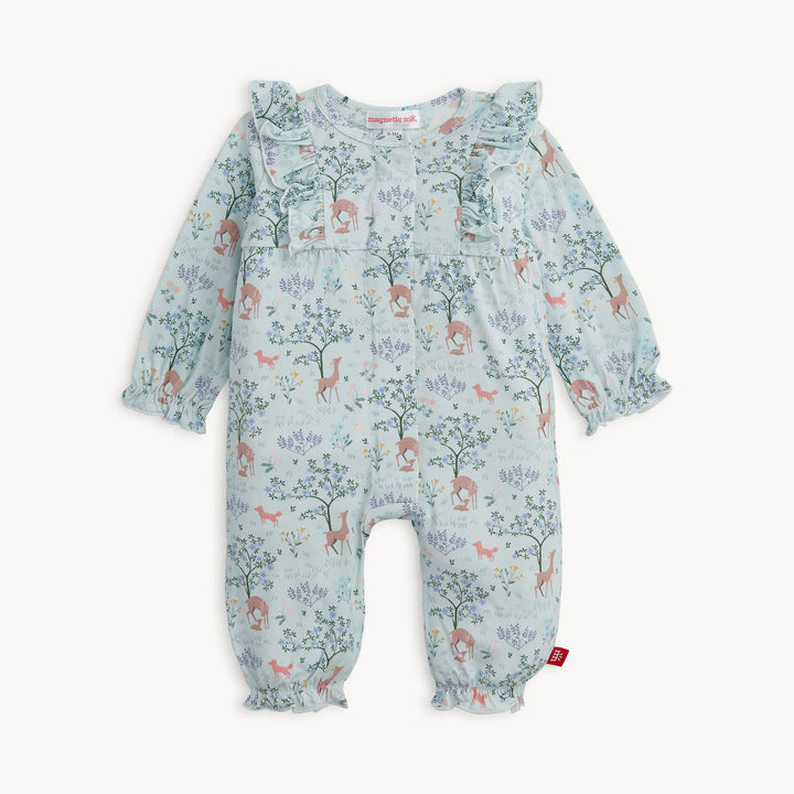 Magnetic Me Love You Deerly Ruffle Romper