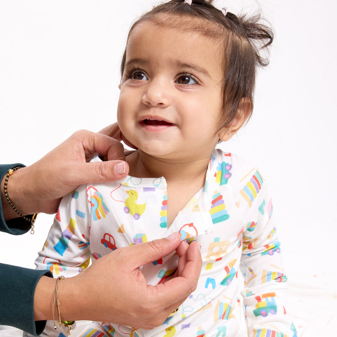 Magnetic Me Play All Day Convertible Coverall model open