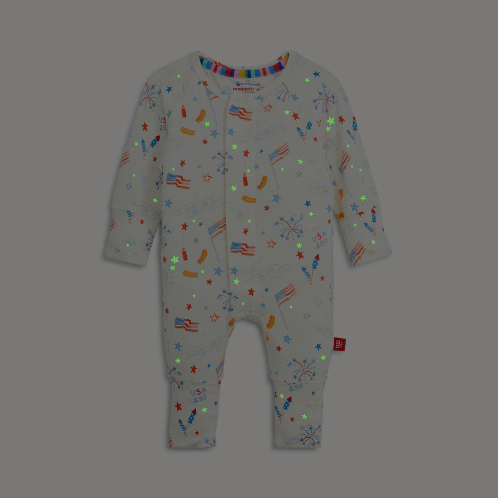 Magnetic Me USA 250 Glow in the Dark Convertible Coverall stars