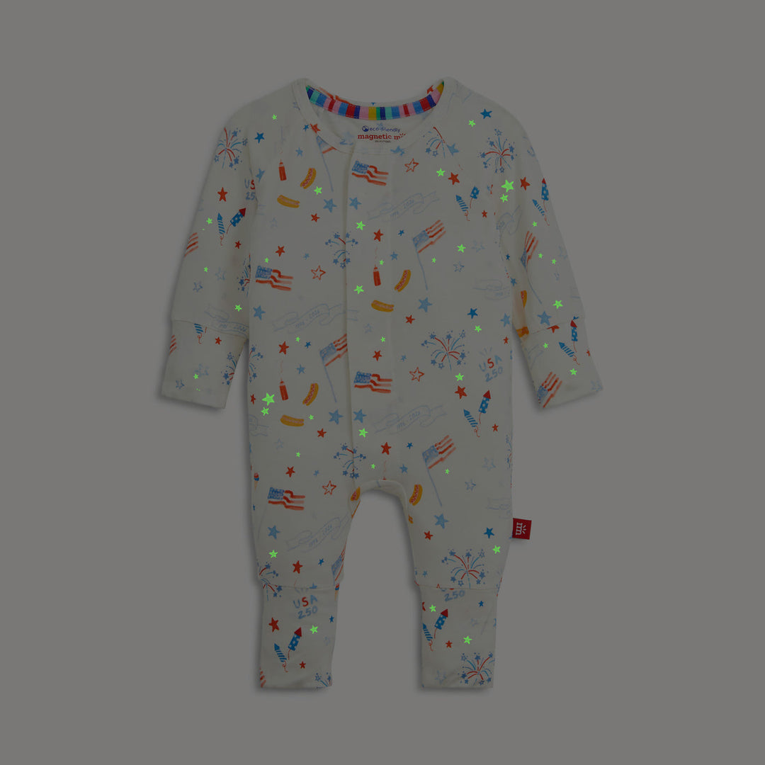 Magnetic Me USA 250 Glow in the Dark Convertible Coverall stars