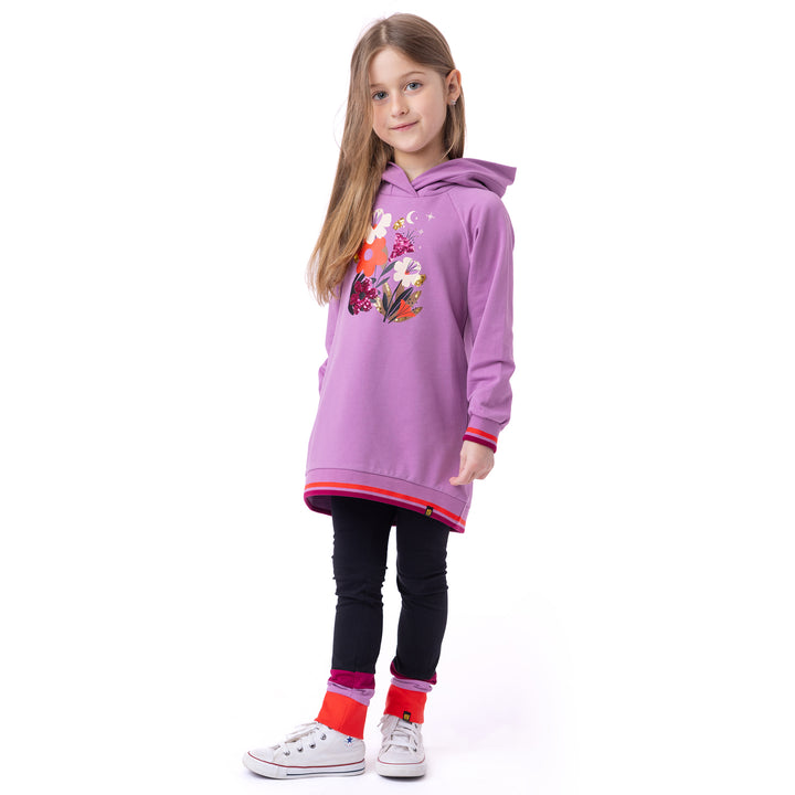 Nano Noruk Sparkle Garden Hooded Tunic Dress model