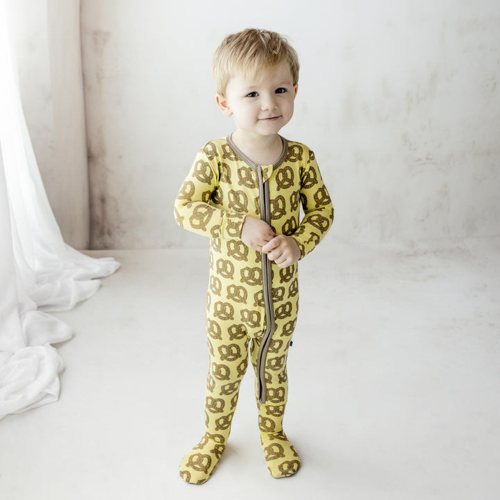 Kickee Pants Giant Pretzel Footie model