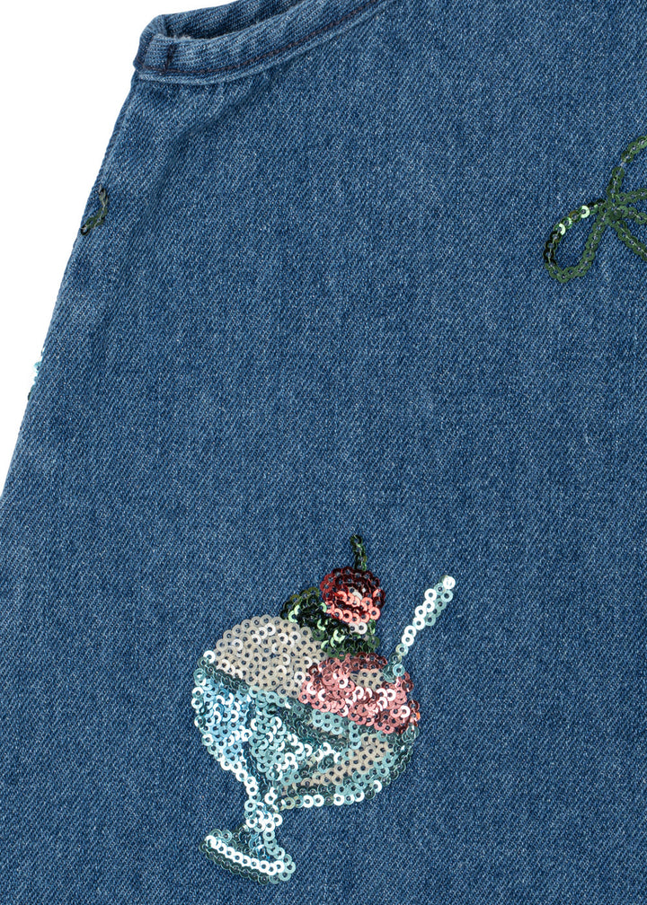 Konges Slojd Gelato Magot Sequin Strap Dress detail sequin