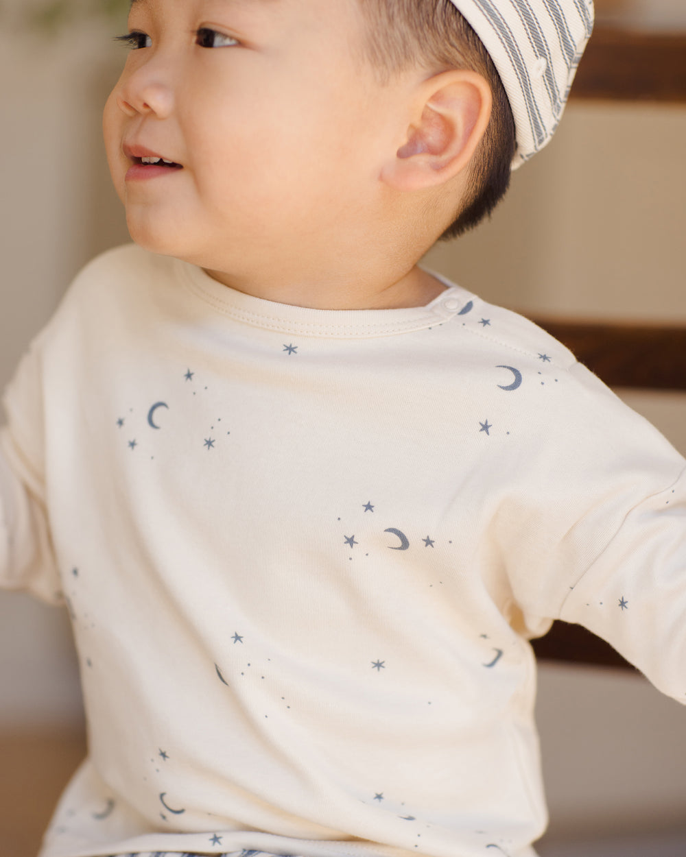 Quincy Mae Moons Tee model