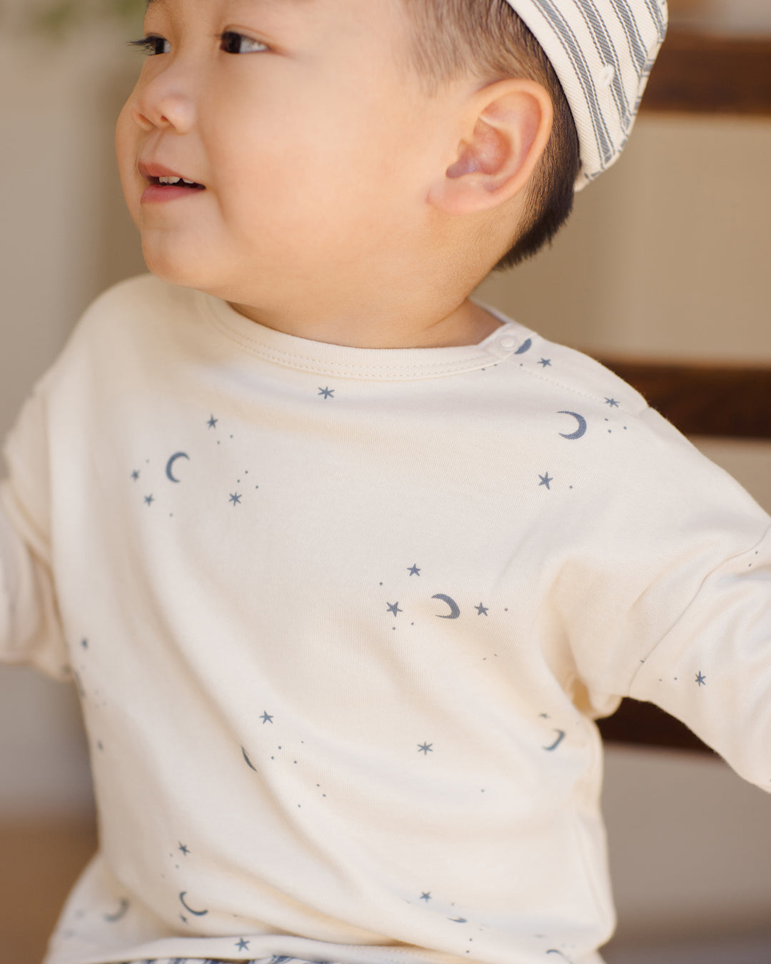 Quincy Mae Moons Tee model