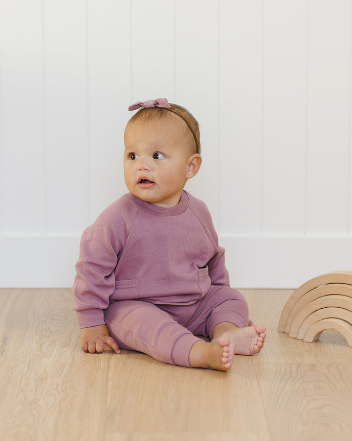 Quincy Mae Mulberry Sweatpants Sweatshirt